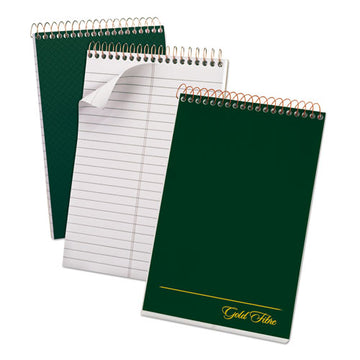 Ampad® Gold Fibre Steno Pads, Gregg Rule, Designer Diamond Pattern Gray-gold Cover, 100 White 6 X 9 Sheets freeshipping - TVN Wholesale